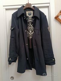 Cappotto Billabong vintage grunge dark 70% lana