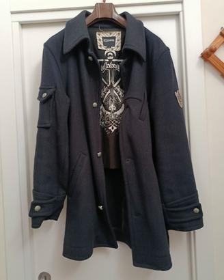 Cappotto Billabong vintage grunge dark 70% lana