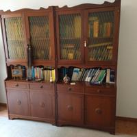 Antica coppia di mobili in stile Liberty