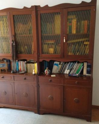 Antica coppia di mobili in stile Liberty