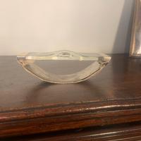 Tampone vintage in cristallo e metallo