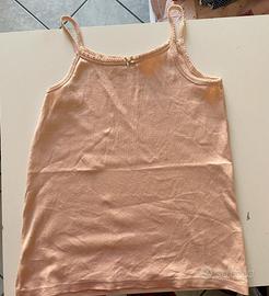 Cannottiera Rosa Coquette con Fiocco