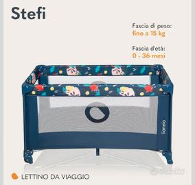 Lettino da campeggio Lionelo Stefi e materasso