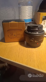 Yongnuo YN 35mm f/2 Canon EF + filtro UV
