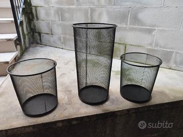 cestini Ikea metallo nero