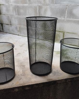 cestini Ikea metallo nero