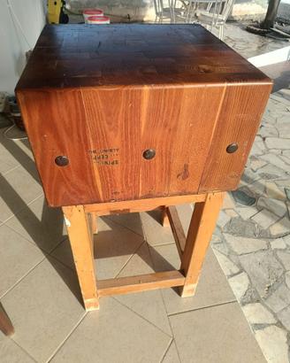 Ceppo da macelleria in legno massello