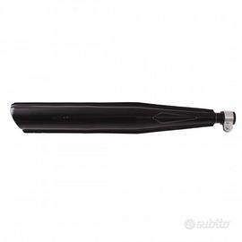 Marmitta per ciclomotori lunga da 22 mm nera CBA 2