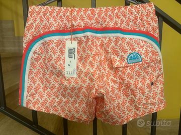 Sundek Boardshort - Motivo Floreale Arancio (Nuovo