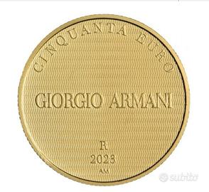 Moneta d’Oro 50€ Armani 2023 – Zecca dello Stato.