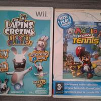 MARIO POWER TENNIS e THE LAPINS CRETINS PARTY WII