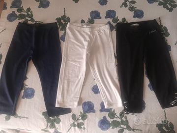 3 leggings al polpaccio vestibilità 8 anni