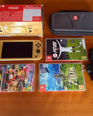 Nintendo Switch Lite Hyrule Edition + giochi