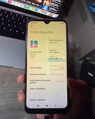 Xiaomi Redmi Note 8t PER RICAMBI
