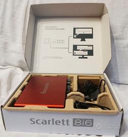 scheda audio focusrite 8i6 alimentata