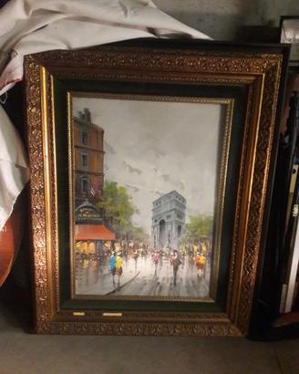 Dipinto ad olio "Parigi"  .