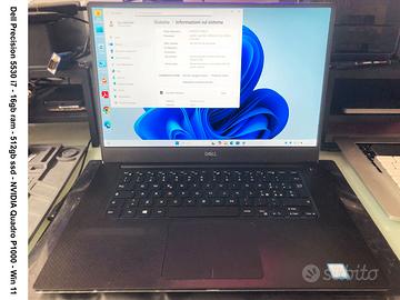 Dell5530 i7 - 16gb ram - 512gb ssd - NVIDIA Quadro
