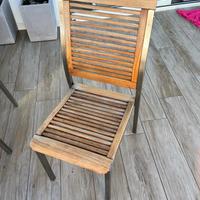 Tavolo e sedie in teak