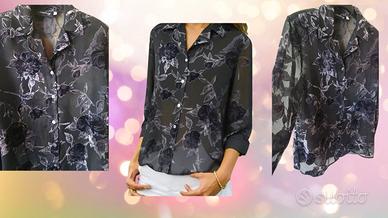 ELEGANTE BLUSA DI CHIFFON TG.46-50