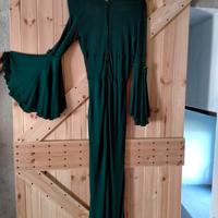 abito verde anni '70 vintage