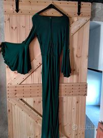 abito verde anni '70 vintage