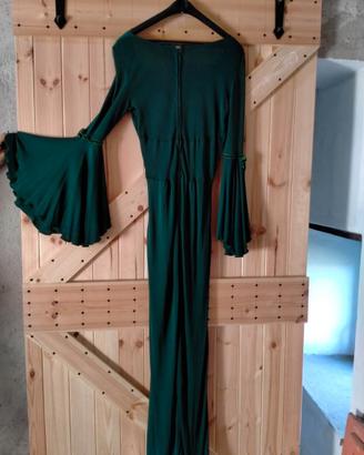 abito verde anni '70 vintage