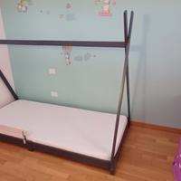 letto bambino stile tenda  mis.100x210 cm