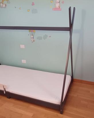 letto bambino stile tenda  mis.100x210 cm