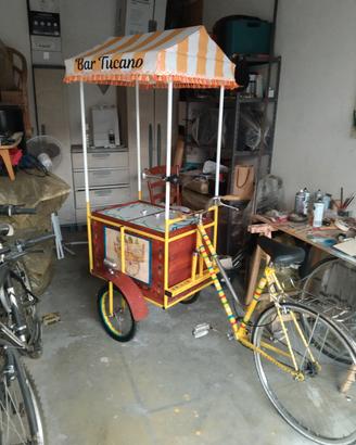 carretto ambulante da esposizione bar