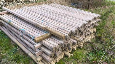 250 pali quadrati per vendemmiatrice da 2,5mt
