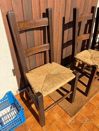 Sedie in legno massello