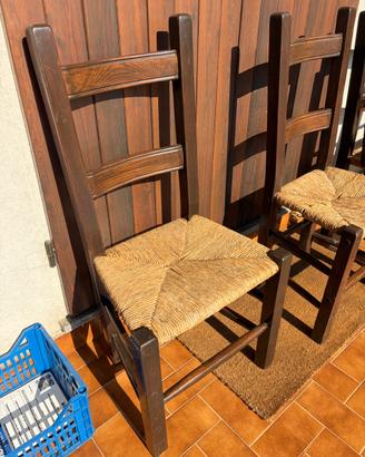 Sedie in legno massello