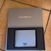 Portafoglio Armani grigio