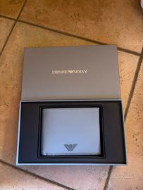 Portafoglio Armani grigio