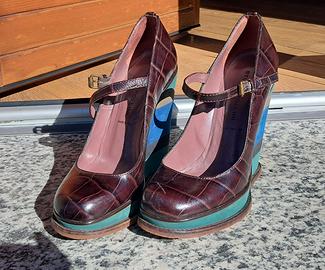 Scarpa donna Décolleté zeppa, Pollini