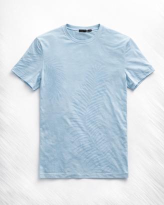 Hugo BOSS T-Shirt Azzurra Stampa Palma Cotone XXL