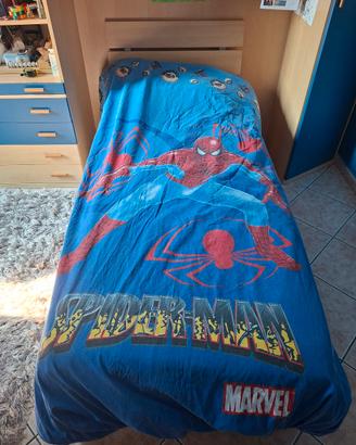 Letto 1 piazza con doghe in  legno