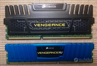 RAM CORSAIR VENGEANCE 8GB E 4GB DDR3-1600Mhz