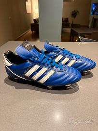 Scarpe da calcio Adidas Kaiser blu e bianca tg 42