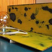 LAMPADA A MENSOLA IN FERRO ANTICATO