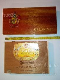 Scatole e pacchetti di tabacco e sigari