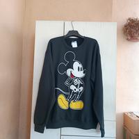Felpa Disney Mickey Mouse Skeleton Fleece Moda New
