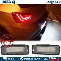 Luci Targa LED per Seat Ibiza 6J Placchette CANbus