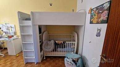 Letto a soppalco Ikea SMÅSTAD in buone condizioni