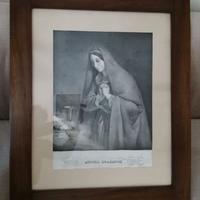 Antico quadro, litografia Berletti, cornice noce.