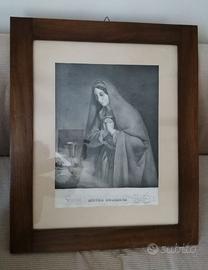 Antico quadro, litografia Berletti, cornice noce.
