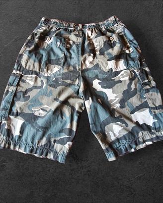 Bermuda mimetica cargo uomo 