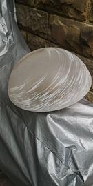 plafoniera vintage in vetro e ottone 