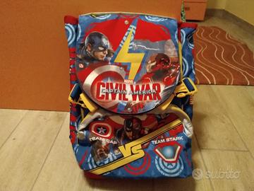 Zaino scuola Captain America:Civil war