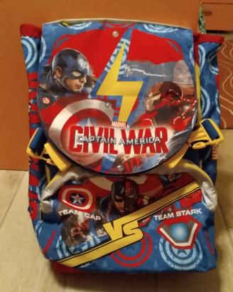 Zaino scuola Captain America:Civil war